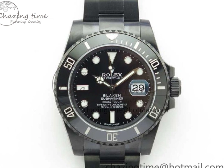 Steel V6F VS3135 1:1 V2 904L DLC Edition Submariner Black 116610 Blacken Best 0519
